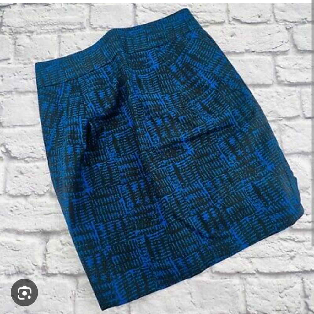 Marc by Marc Jacobs blue graphic bow detail mini pencil skirt 2 $188